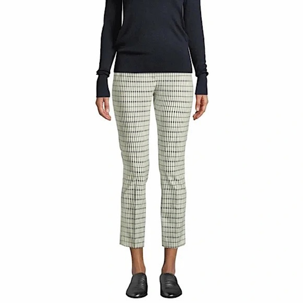 Theory Classic Skinny Plaid Pants